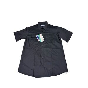 NWT Blauer StreetGear  Mens Black Short Sleeve Tactical Uniform Shirt Large New